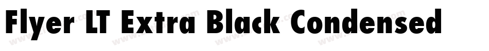 Flyer LT Extra Black Condensed字体转换